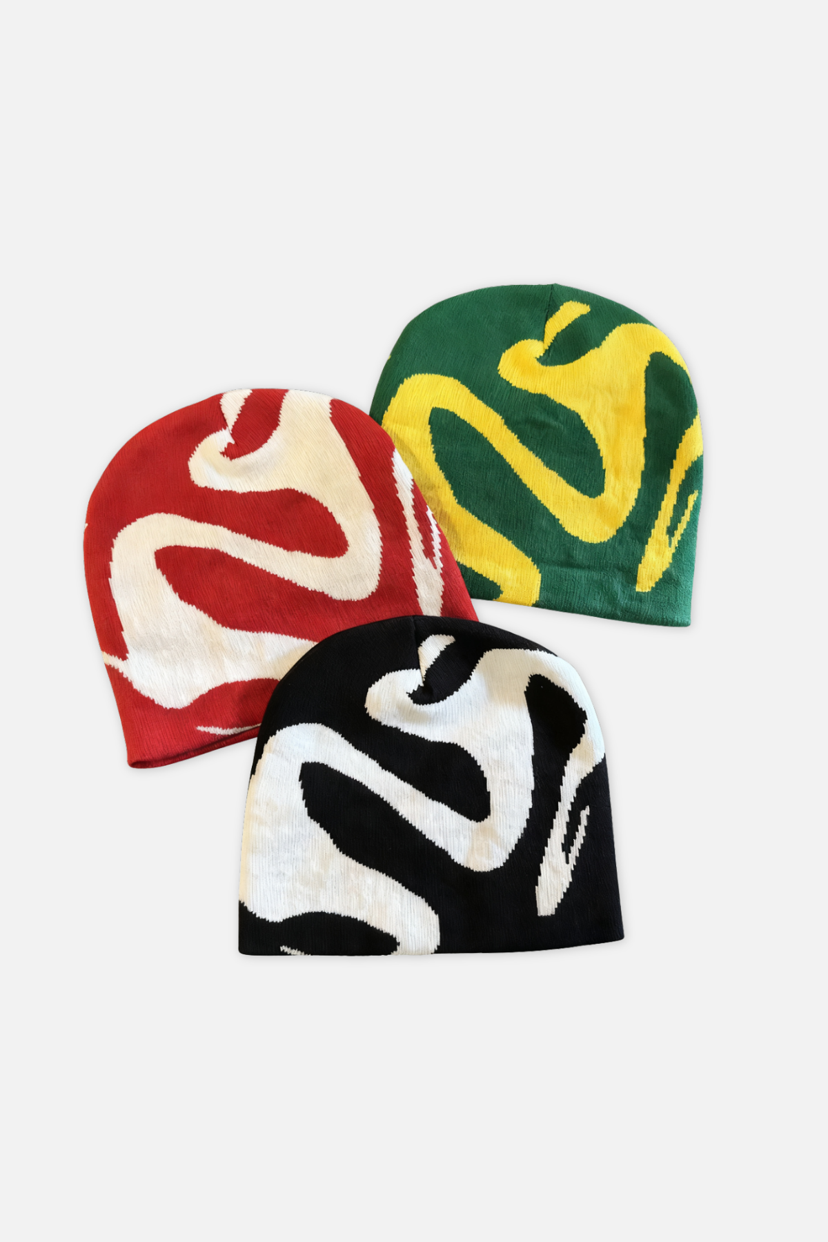 Green Wavy Beanie
